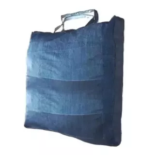 Sacolão Em Retalhos Jeans Grosso 120 Litros e 60 litros