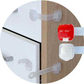 Kit 8 Trava Gaveta Armário Geladeira Porta Vaso Sanitário Segurança Protetor Infantil A Tóxico Bebe em Oferta na Shopee