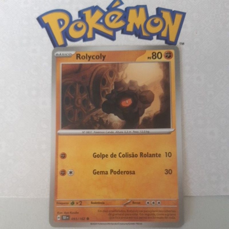 Carta Card Pokémon Rolycoly | Shopee Brasil