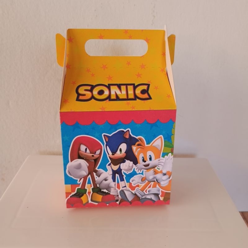 Caixa Maletinha Personalizada Sonic Personalizados Sonic Shopee Brasil