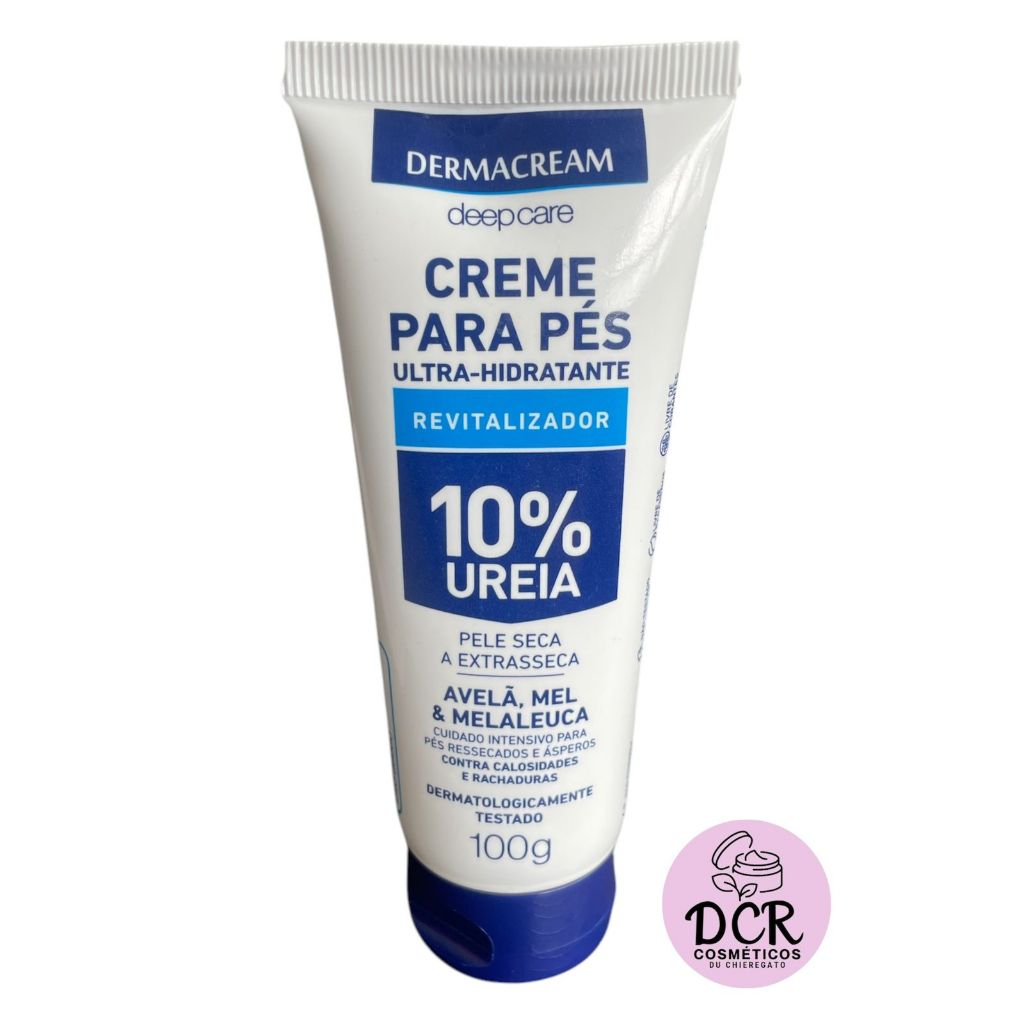 Creme Hidratante Pés Dermacream Com Uréia e Melaleuca 100g | Shopee Brasil