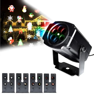 Projetor Natal Led Natalino Desenhos Laser Casa E Jardim