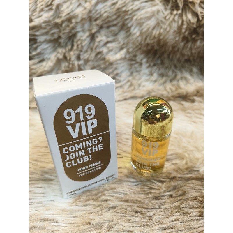 Perfume Feminino 919 VIP Ess ncia Doce BRANCO IMPORTADO 30ML Shopee 