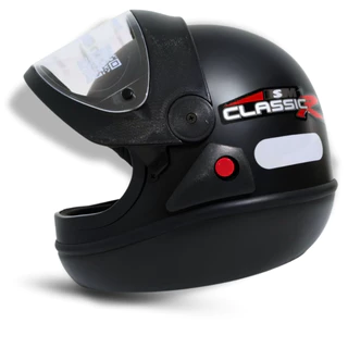 Capacete Moto San Marino Classic Unissex Original Automático Preto Fosco