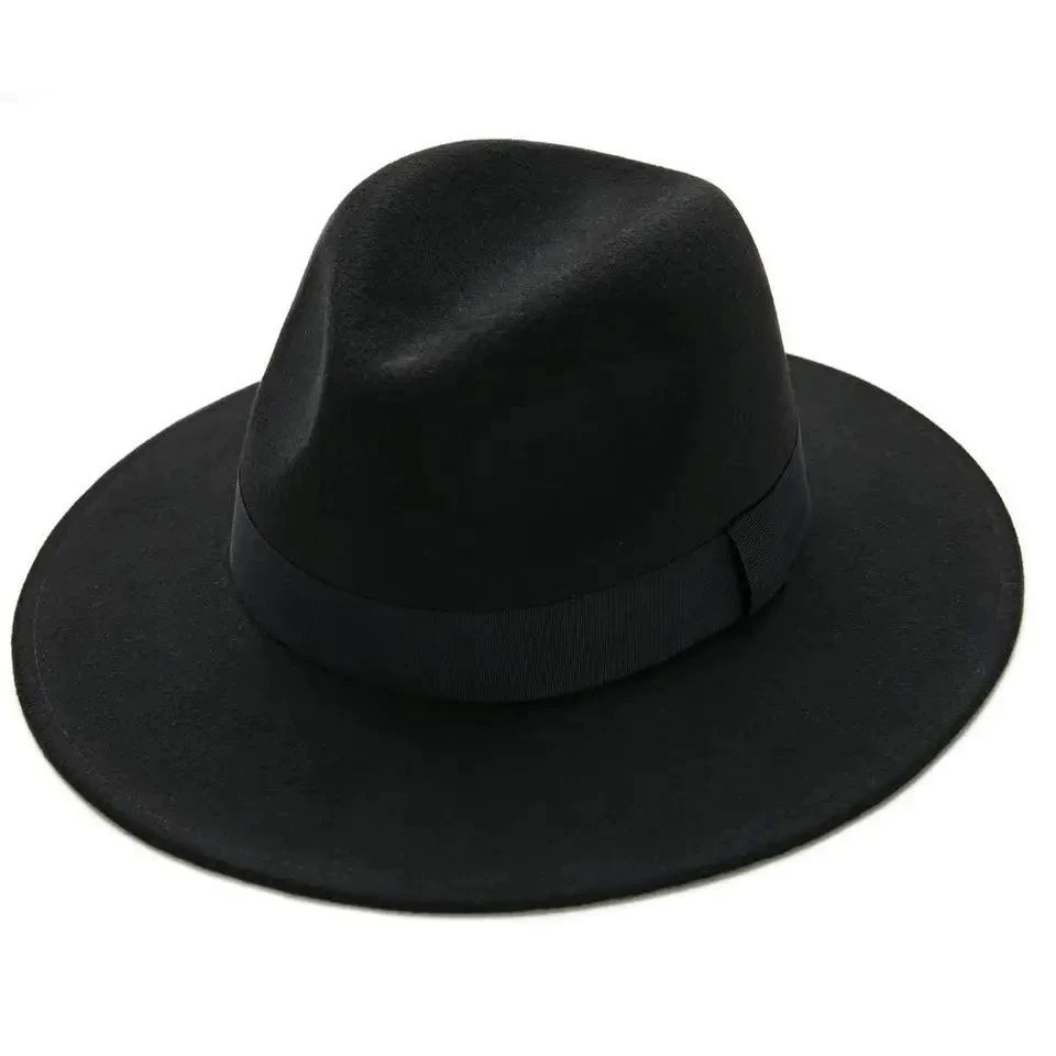 Chapéu Estilo Fedora de Feltro Modelo Clássico Unissex