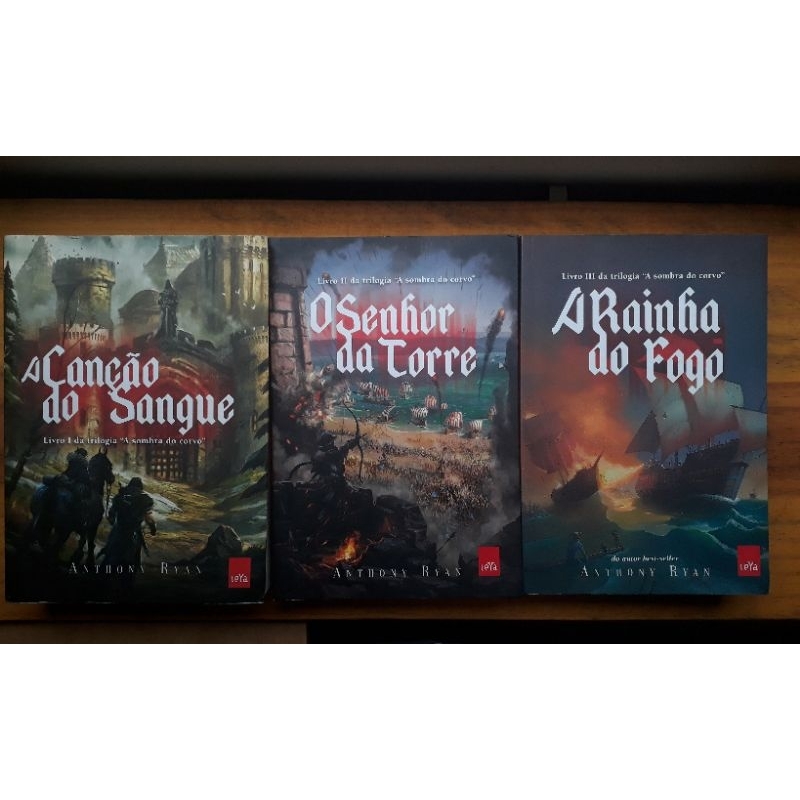 Trilogia A Sombra do Corvo: A Canção do Sangue, O Senhor da Torre, A Rainha do Fogo - Anthony Ryan
