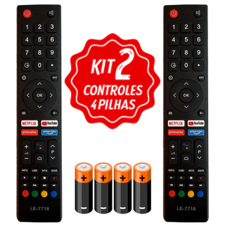 Kit Controle Remoto Tv Smart Philco 4k Ptv42dswn