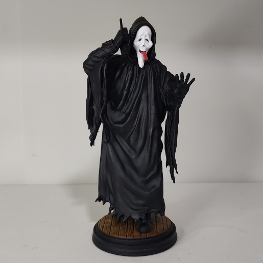 Miniatura Ghost Face Action Figure Pânico Scream Todo Mundo em