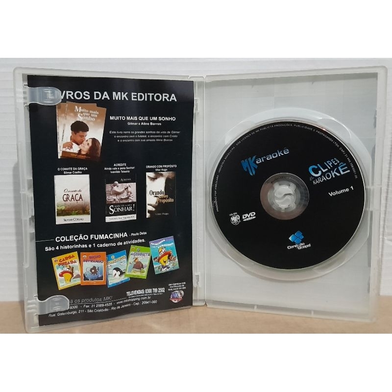 Dvd Clipes & Karaokê - Volume 1 - 20 Sucessos Gospel - Original