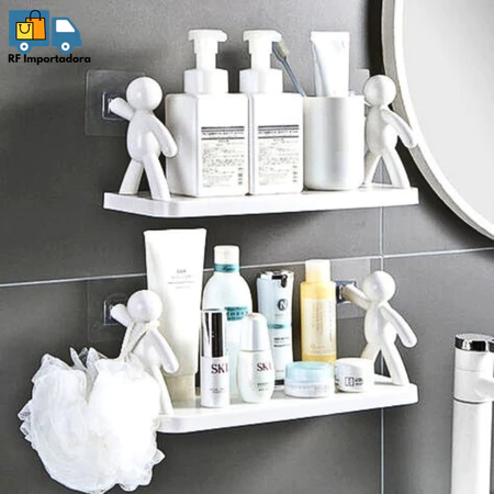 Mini Prateleiras Suportes Organizadores Com Adesivo Para Banheiro Cozinha Quarto