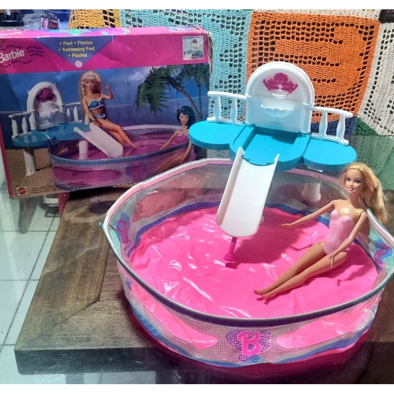 Piscina de boneca Barbie Mattel com boneca | Shopee Brasil