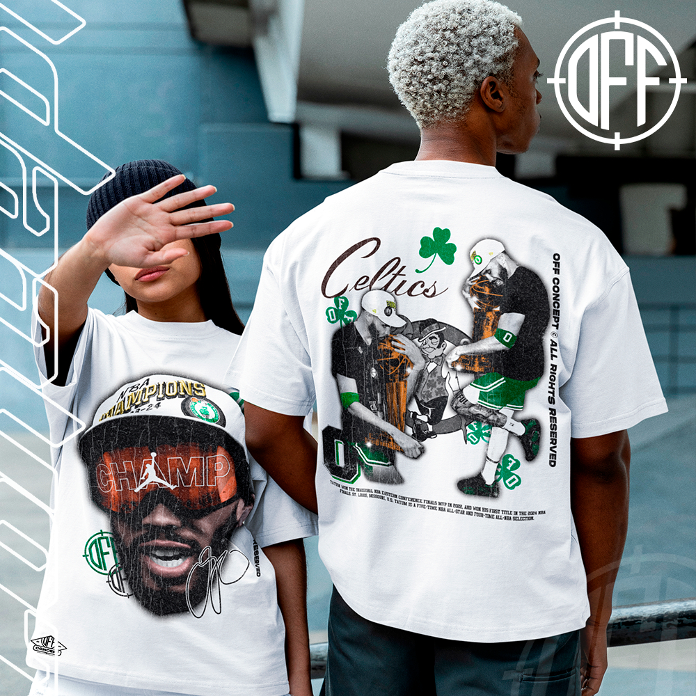 Camiseta Basica e OVERSIZED Jason Tatum Champion Celtics Basquete