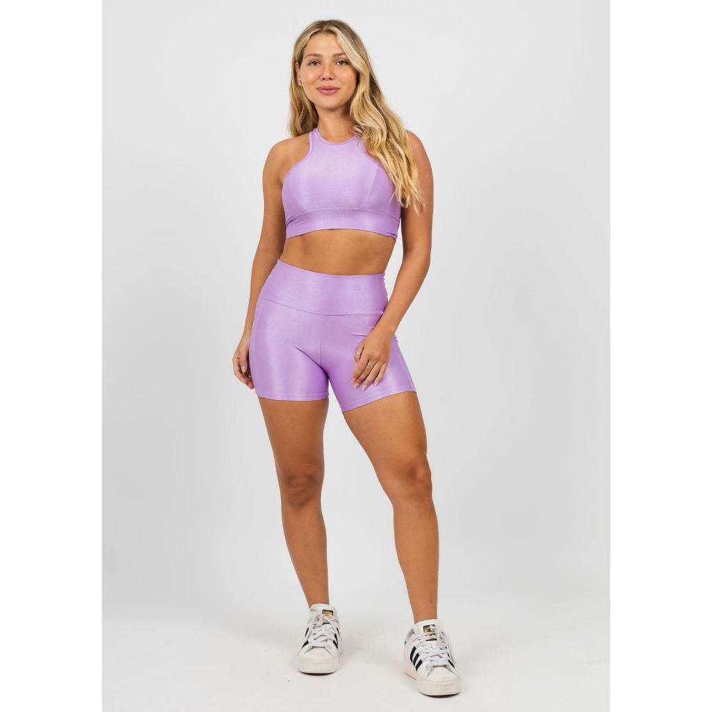 Conjunto De Short E Top De Academia Conjunto Aveludado De Compress O Short E Top Short De