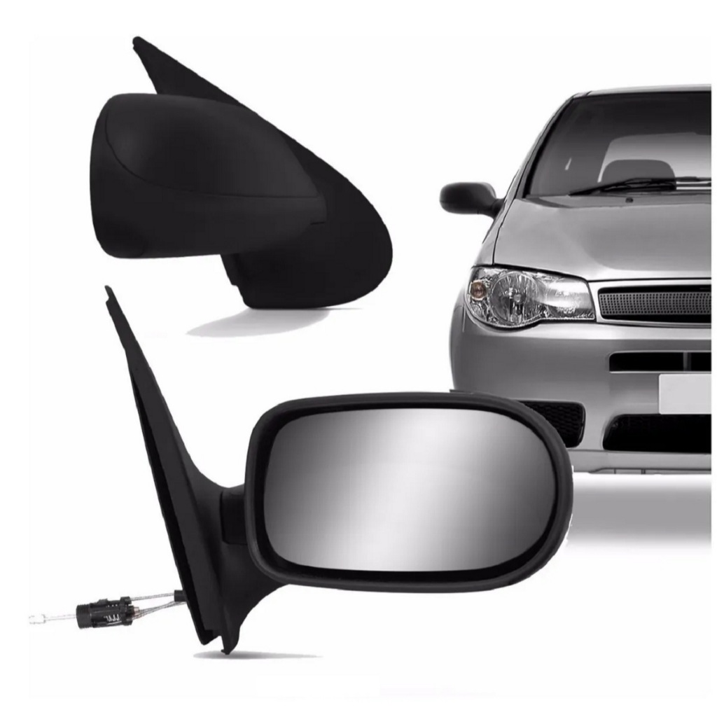 Par Retrovisor Palio Siena G3 2004 2005 2006 2007 4 Portas Com Controle ...