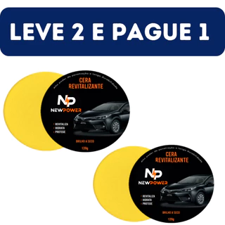 2 unidades cera Revitaliza plastico melhor New Power em Oferta na Shopee