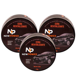 (3 UNI) Pasta Revitalizadora para plastico 120g Hidrata e restaura a cor original Repele água poeira em Oferta na Shopee