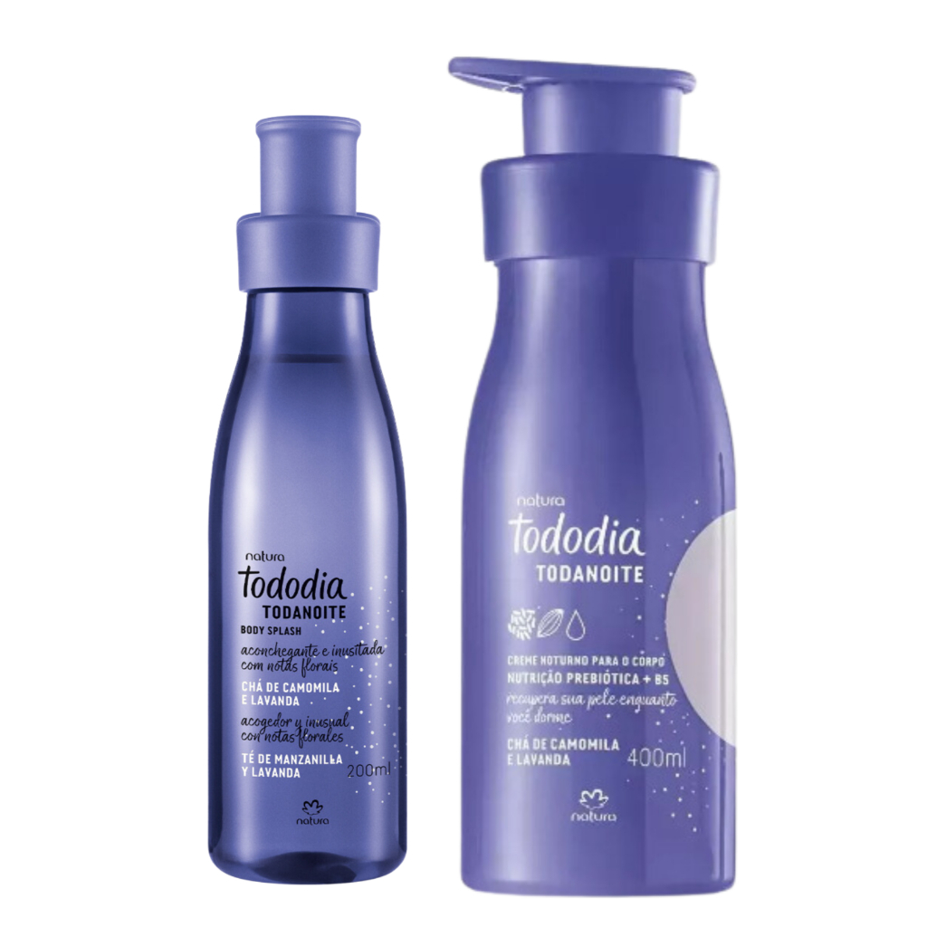 Kit Creme Corporal + Body Splash Chá de Camomila e Lavanda Tododia ...