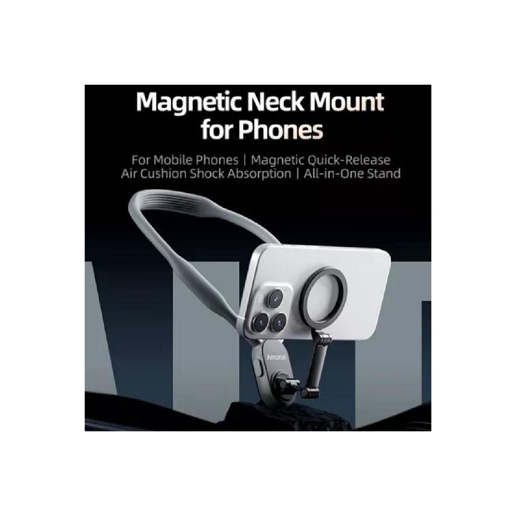 Suporte Magnético Alça De Pescoço Celular Selfie Neck Mount