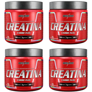 Kit 4 Creatina Monohidratada Carbo Fuel 300g - IntegralMédica