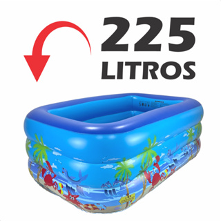 Piscina Infantil Infl Vel De Pl Stico Retangular Para Crian As