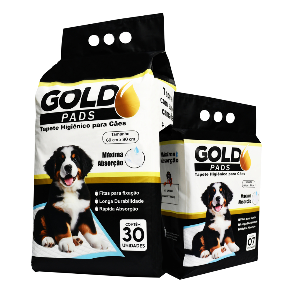 Tapete Higiênico para Cachorro GoldPads 80x60cm - Premium
