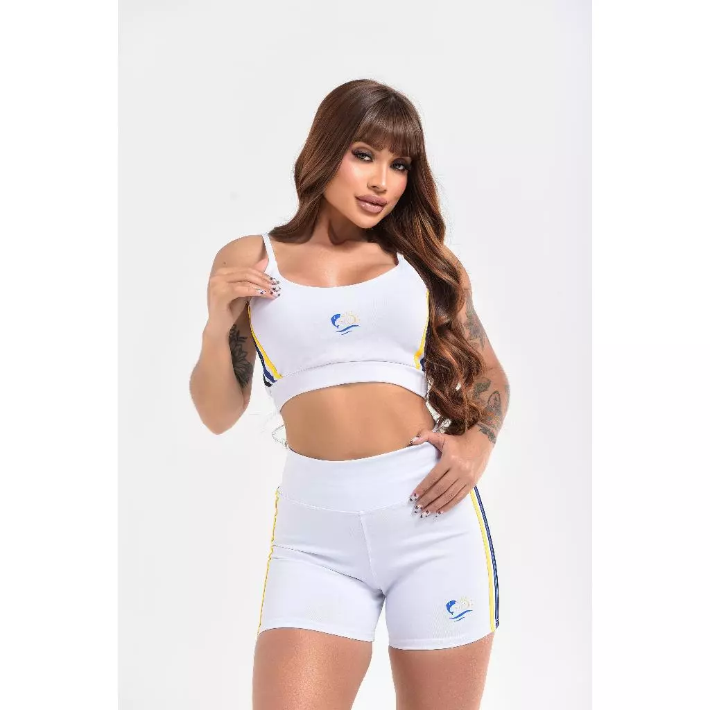 Conjunto academia esporte retrô feminino vintage anos 80