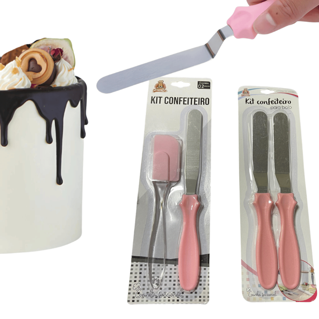 Kit Espátulas confeiteiro para cobertura de bolos | Shopee Brasil