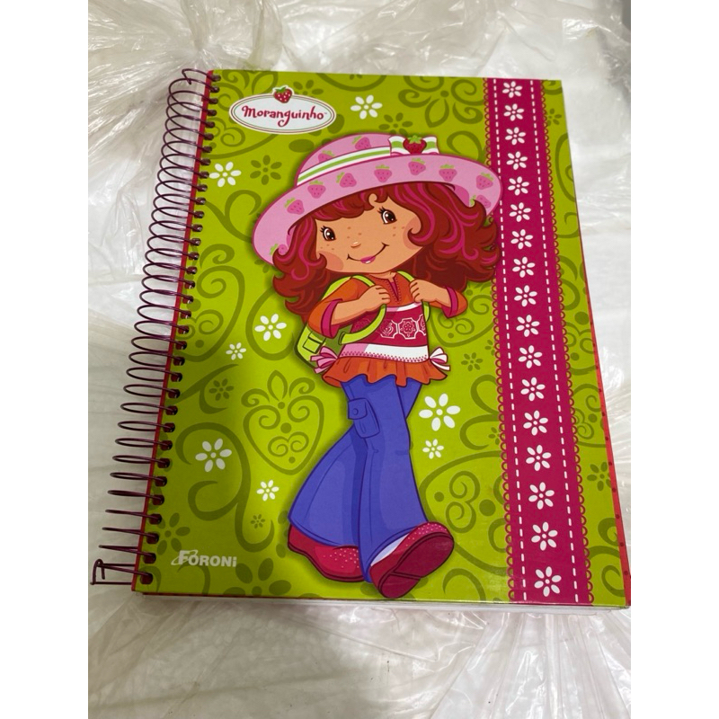 Caderno moranguinho 12 matérias - relíquia | Shopee Brasil
