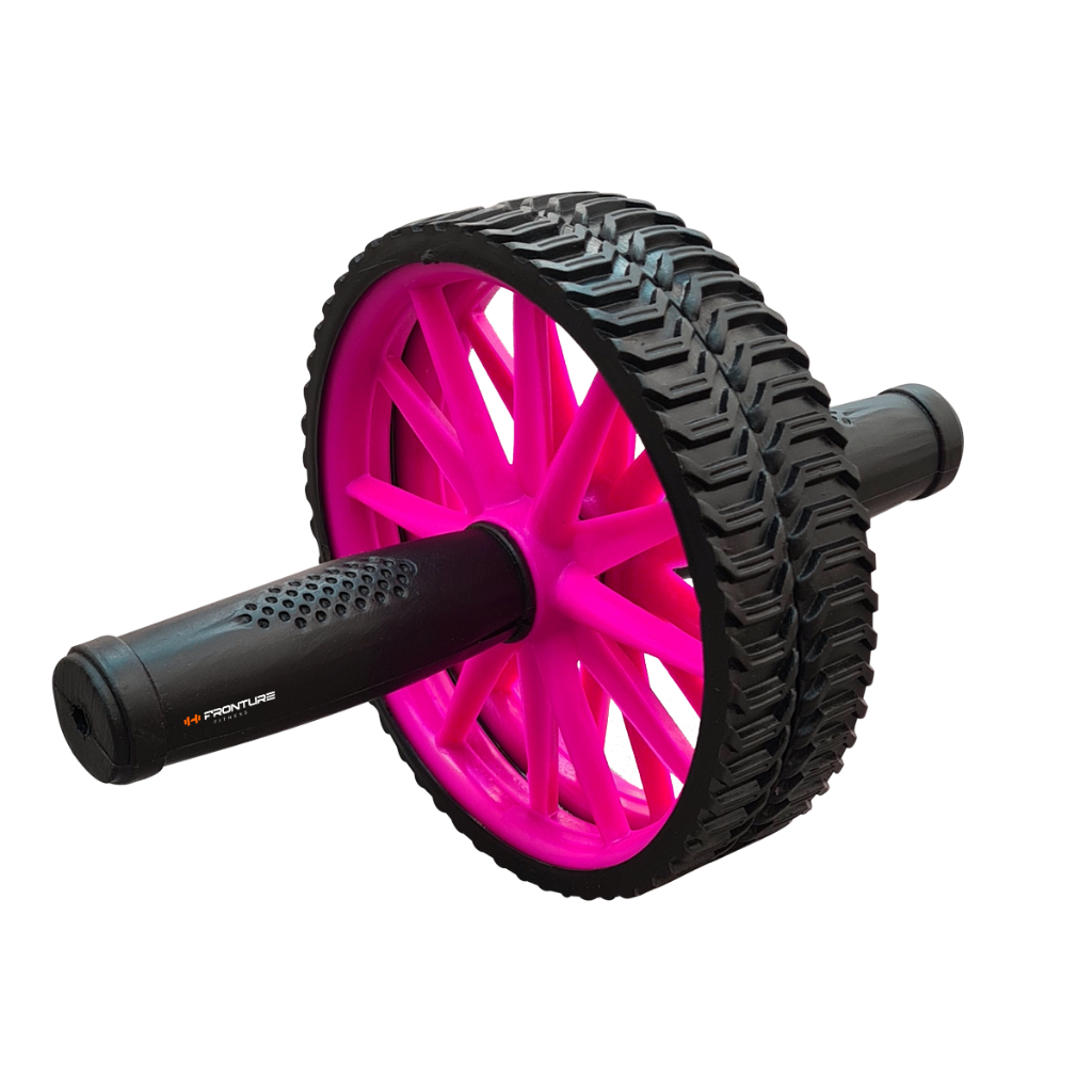 Roda Rolo Rodinha Para Exercícios Feminino Abdominal Lombar Academia ROSA Feminino Treino