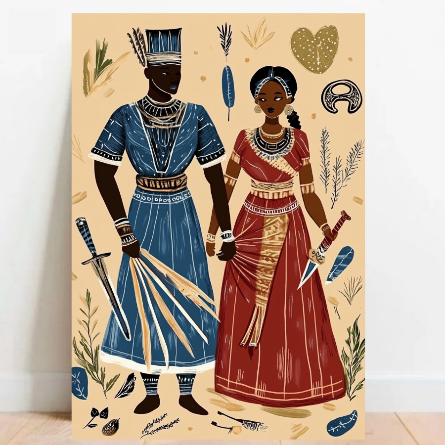 Quadro Placa decorativa Ogum e iansã Orixá Umbanda Candomblé Decorativo ...