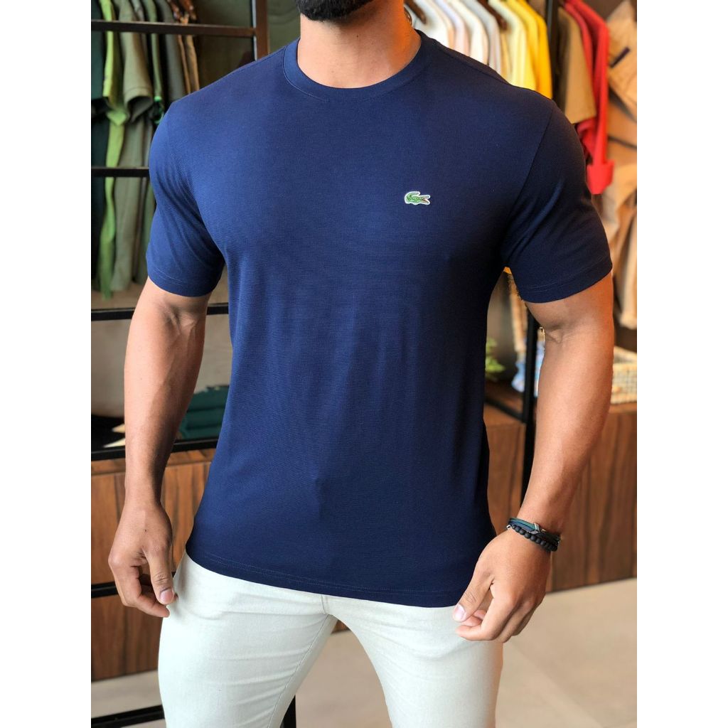 Camiseta Lacoste Peruana Masculina | Shopee Brasil