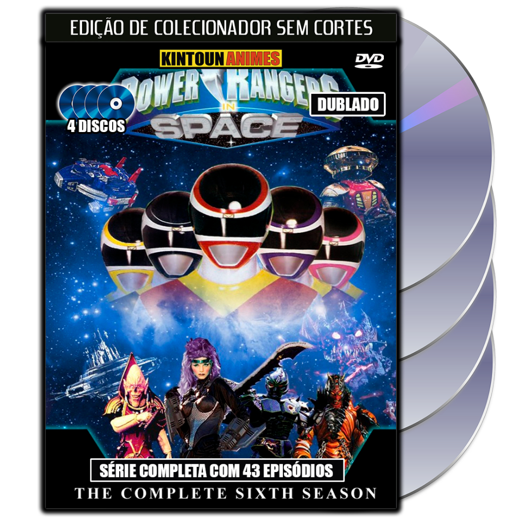 Power Rangers: No Espaço - Série Completa e Dublada Em Dvd