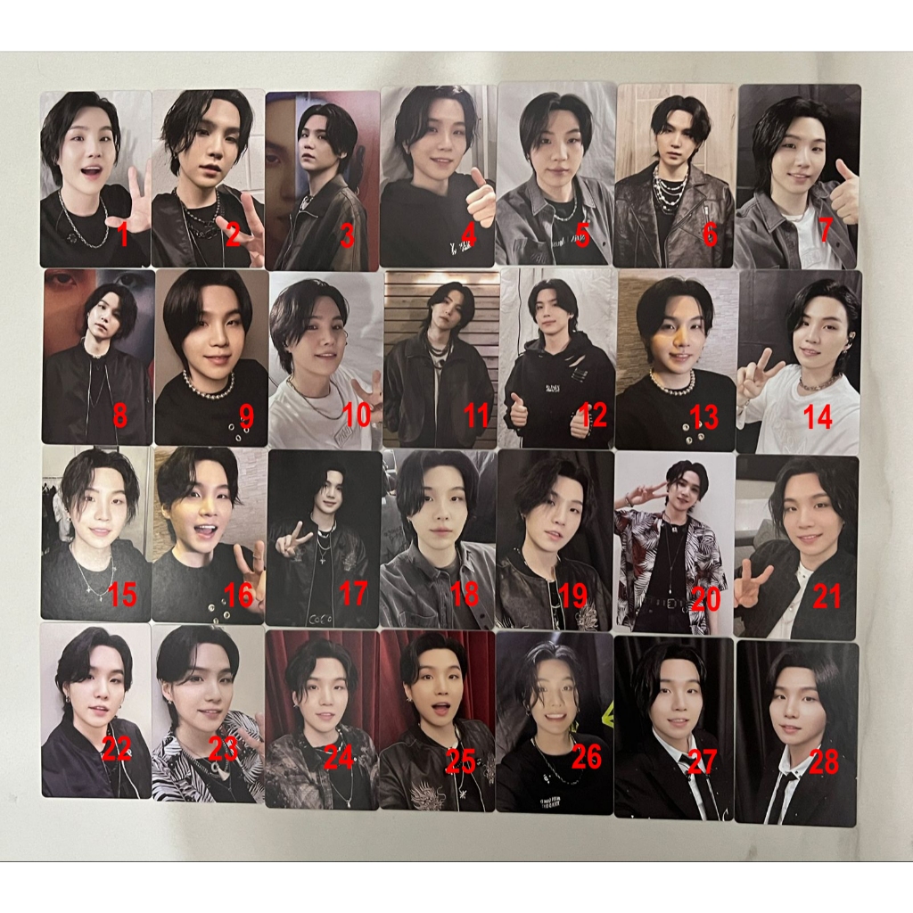 Photocard BTS Suga/Agust D DVD D-DAY Tour - Melhora o Preço