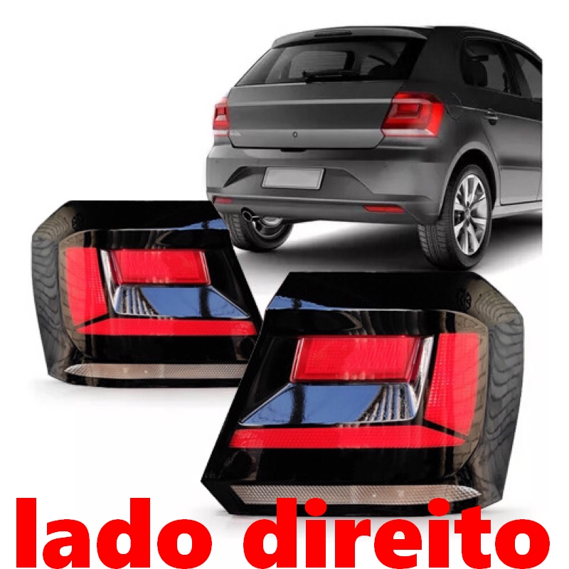 Aplique adesivo mascara negra da lanterna do Gol G7 e G8 ( LADO DIREITO ...