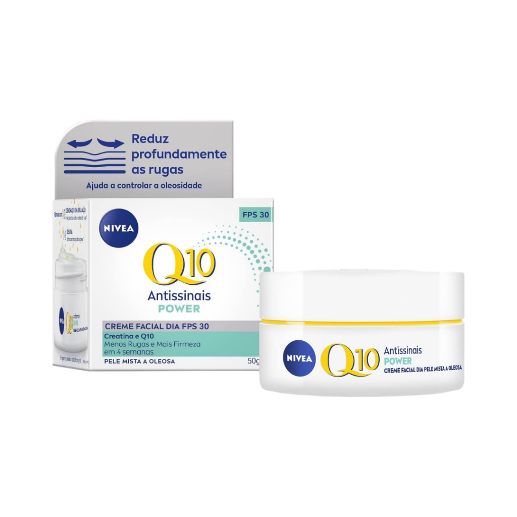 Creme Facial Antissinais Q10 Power Plus Dia FPS30 Pele Mista a Oleosa ...