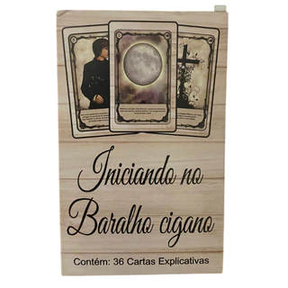 Baralho Tarot Iniciando no Baralho Cigano 36 Cartas Com Significados Qualidade Premium Plastificado
