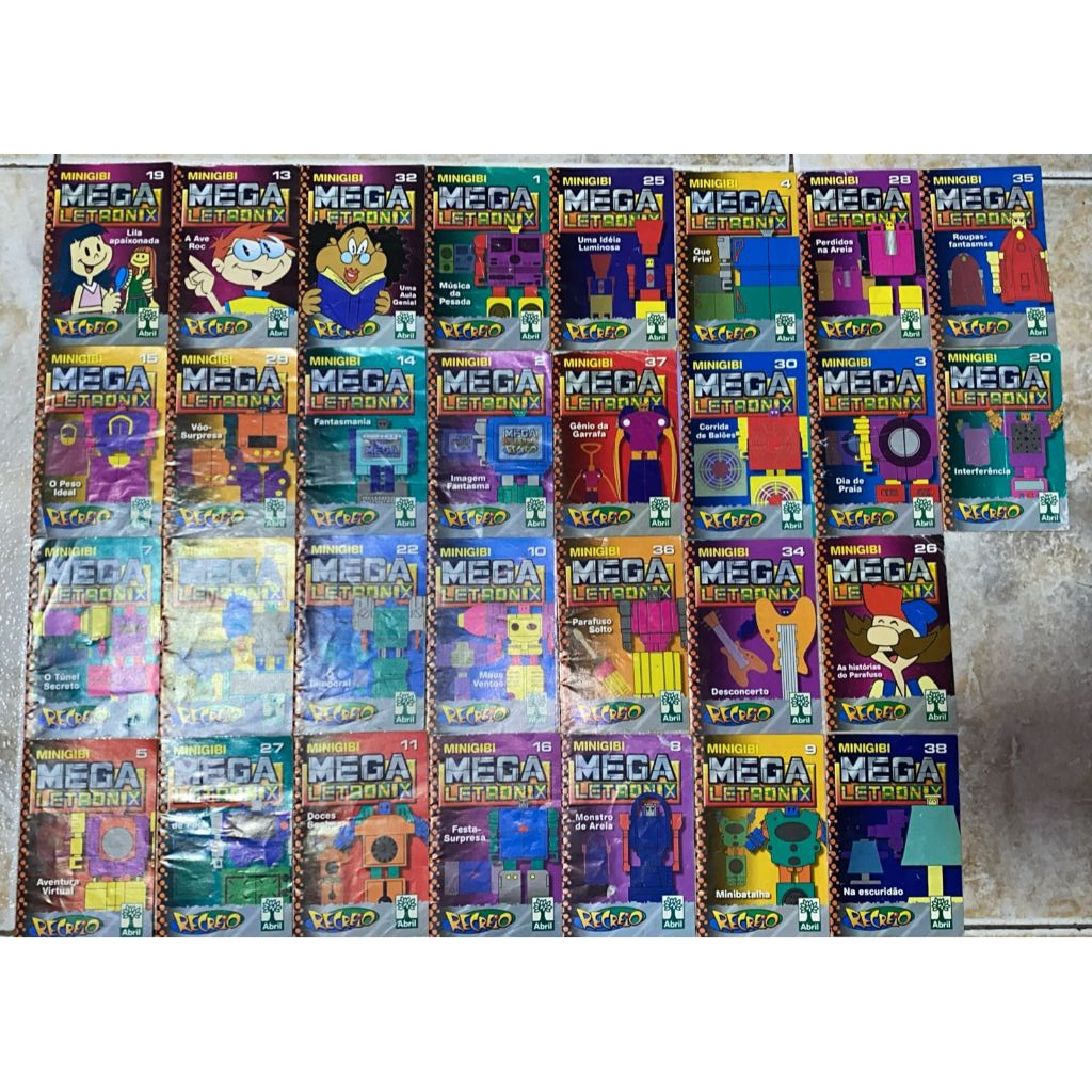 MiniGibi Mega Letronix Revista Recreio anos 2000 (UNITÁRIO) | Shopee Brasil