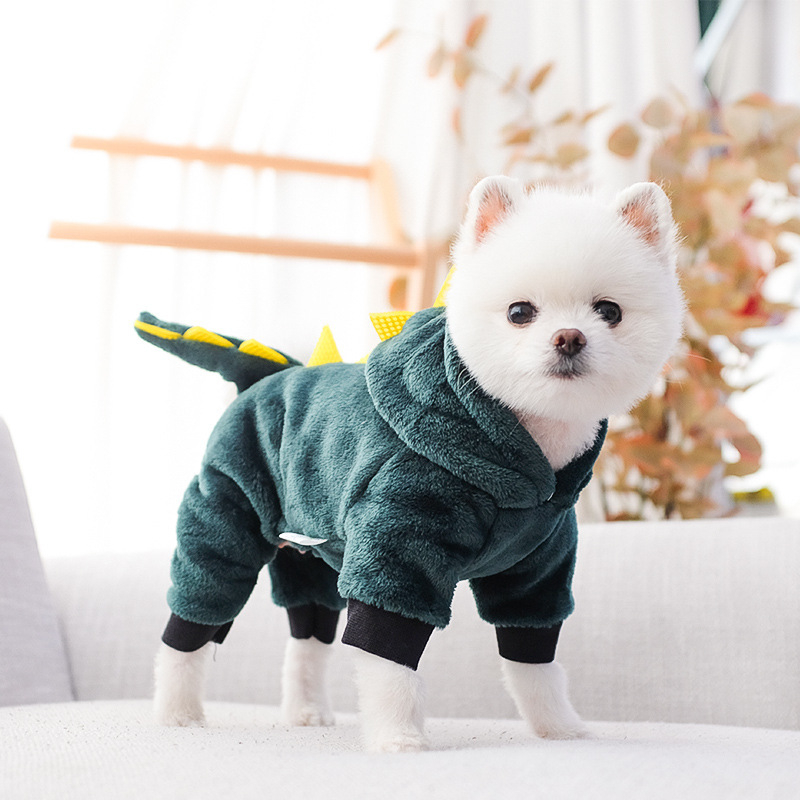 Roupa para Pet Fantasia Cachorro Roupinha de Dinossauro Tigre Fofo Pet ...