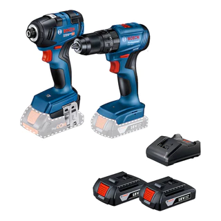 Kit Furadeira Gsb 185-li + Chave De Impacto Gdr 18v-200