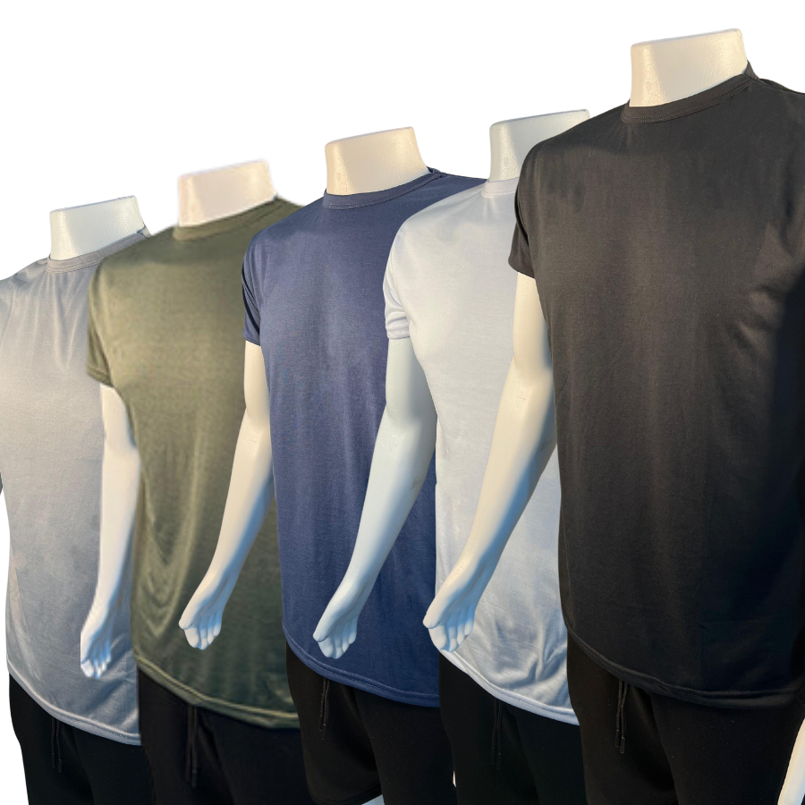 Kit 5 Camisetas Dry Fit Masculina - Casual - Treino - Academia - Esportes - Exercícios - Corrida