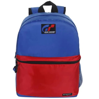 Mochila Grande Escolar Juvenil Playstation Gran Turismo Azul/Vermelha Estilosa Resistente Masculina Menino em Oferta na Shopee