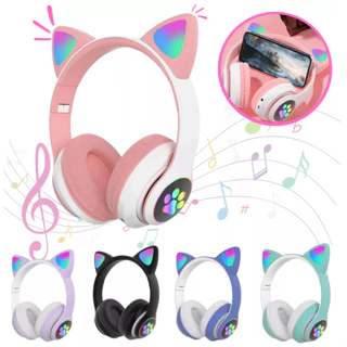 Fone De Ouvido Bluetooth Orelha Gatinho Infantil Led Sem Fio em Oferta na Shopee