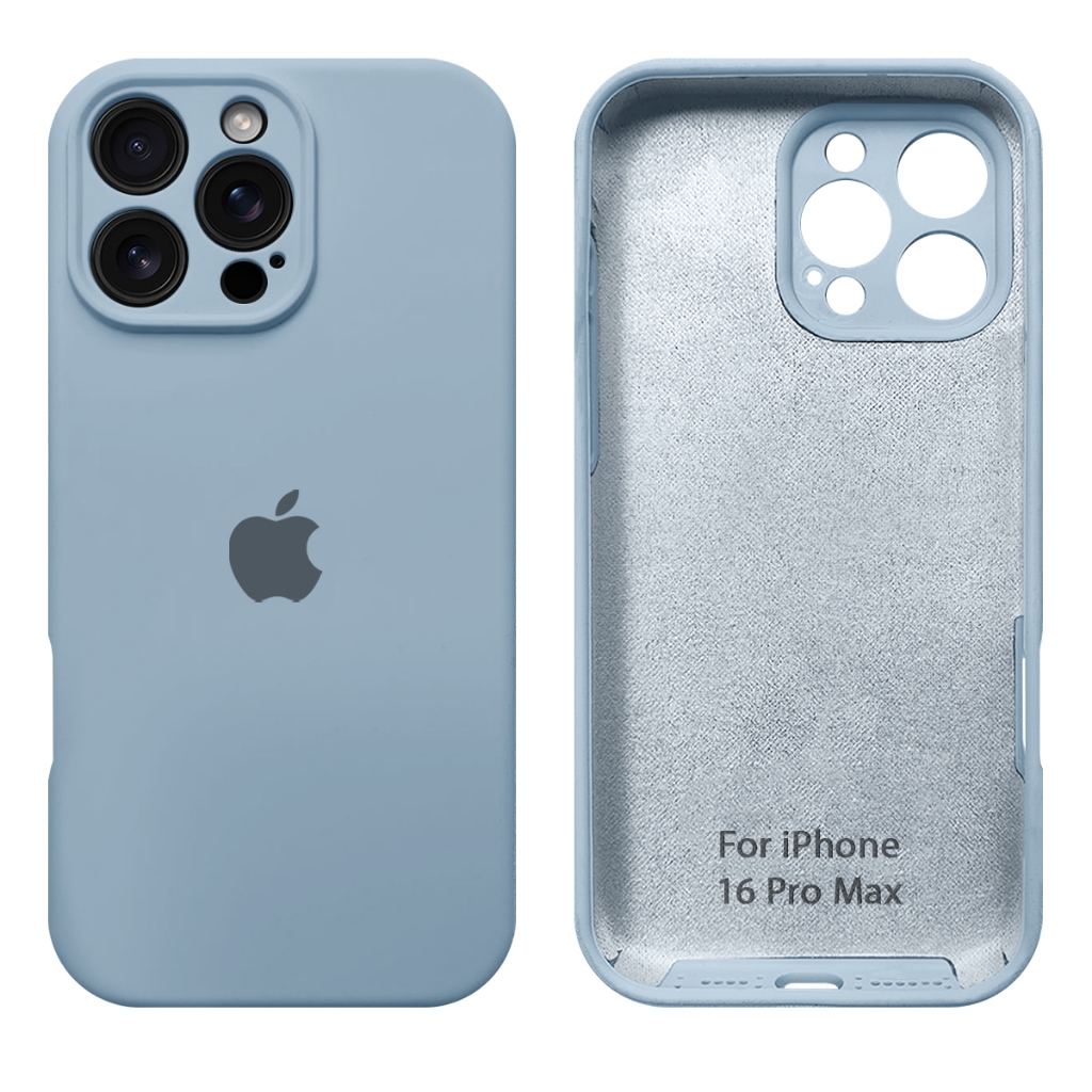 Capa Capinha Case iPhone 16 Pro Max Silicone Aveludado colorida