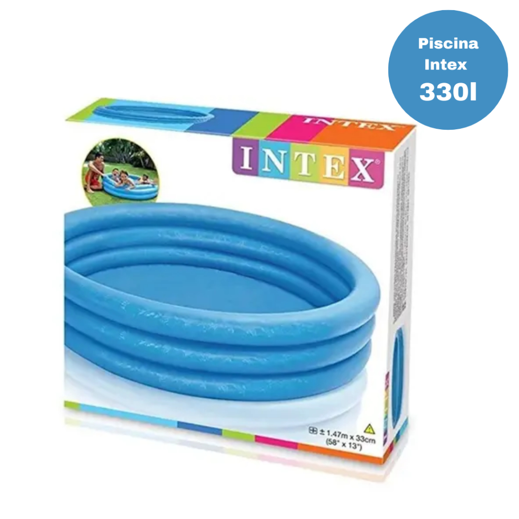 Piscina infantil Inflável Intex 330 Litros Azul Redonda 1 47cm Envio