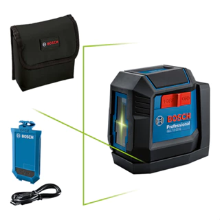 Nivel Laser Alta Precisão 2 Linhas Verde Bosch