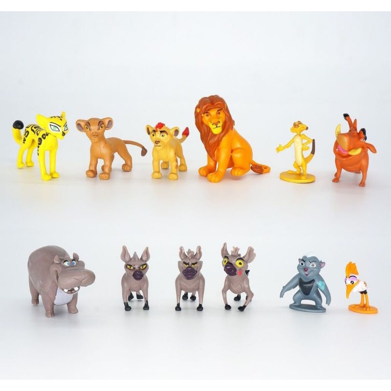Kit 12 Bonecos do filme Rei leão simba bunga timão fuli coleção ...
