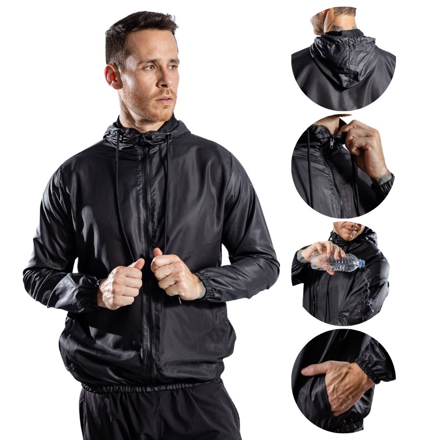 Jaqueta Corta Vento Masculina Impermeável Aspen Liso Com Capuz