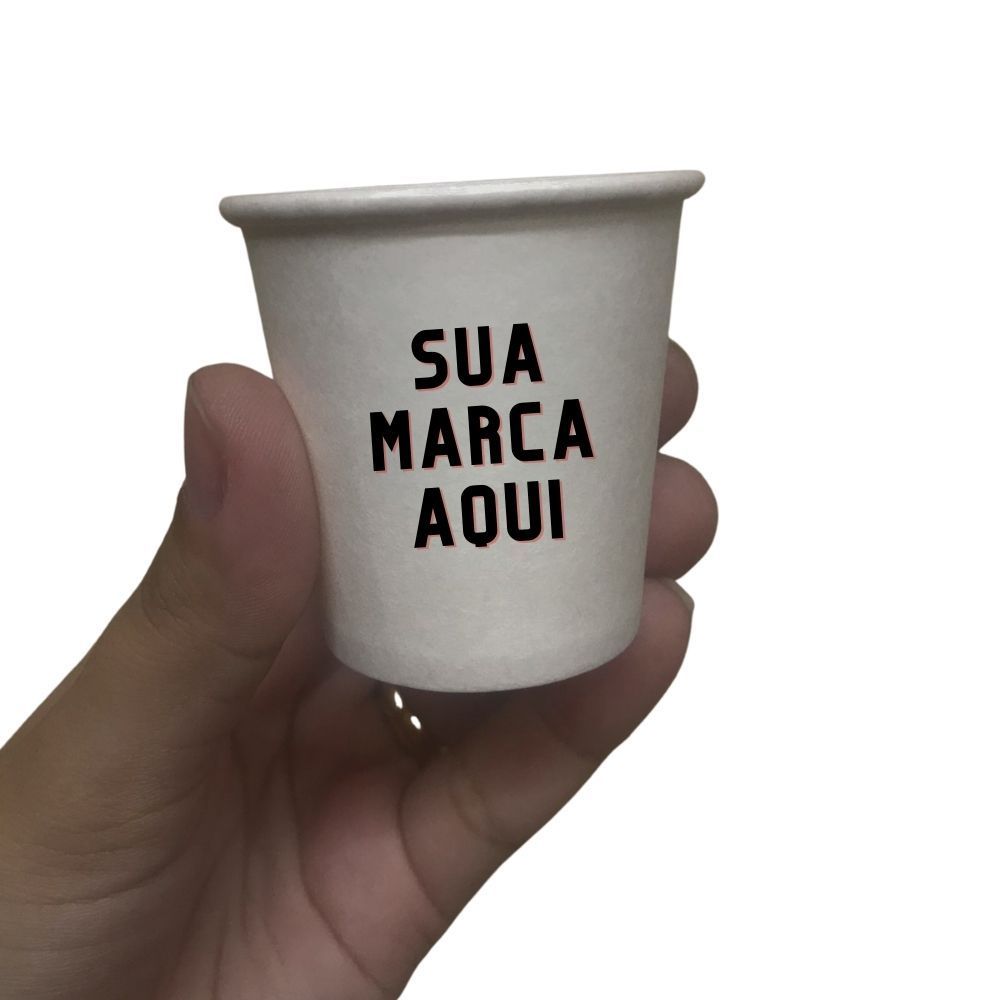 Copo Ml Em Papel Personalizado Biodegrad Vel Pacote Com Unidades Shopee Brasil