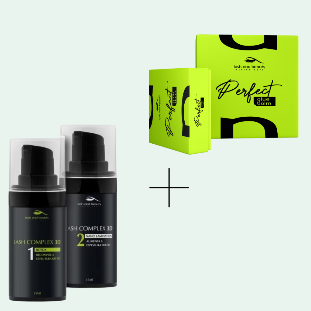 Kit Lash Complex 3D + Cola para Lash Lifting Perfect Glue Balm | Shopee ...