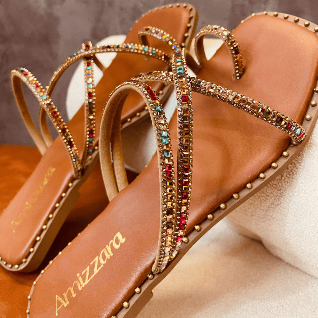 Rasteirinha Pedraria em Oferta Shopee 2025